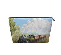 Tren de Vapor y ferrocarril, Bolsa de artículos de tocador Bolsa de Maquillaje Bolsa de cosméticos Bolsa de artículos de tocador de Viaje portátil