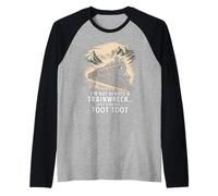 Tren Divertido Diciendo Que no Siempre Soy un Trainwreck Humor Camiseta Manga Raglan