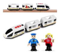 Tren eléctrico de Juguete, Tren electrico Juguete niños con Luz y Sonido | Magnética Coche de Juguetes, Compatible Con Vías de Madera Regalos para niños pequeños 3 años