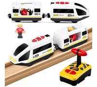 Tren Electrico Juguete Niños, Suministro de Energía de la Batería Juguete, Conexión magnética, Juguetes Regalos para Niños, Tren Electrico Niñoscompatible con Thomas, Brio, Chuggington