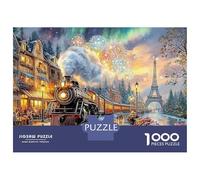 Tren Fantasía Rompecabezas De Cartón Extra Grueso De 1000 Piezas, Ciudad del Canal al crepúsculo, Divertido Regalo, Actividad, Decoración del Hogar, Gran Idea De Regalo 70x50cm/1000pcs