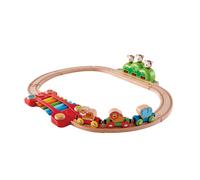 Tren ferroviario para nios pequeos con msica y monos Hape