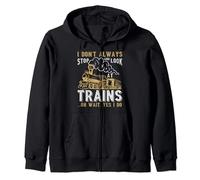 Tren I Don't Always Stop & Look At Trains Oh Wait Yes I Do Sudadera con Capucha