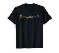 Tren Latido Del Corazón Locomotora Ferrocarril Modelo De Camiseta