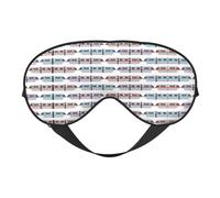 Tren monorraíl cómodo ayuda a dormir máscara de ojos suave ajustable cubierta opaca reversible descanso nocturno