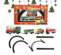 Tren Navideño con Vía - Juego De Tren De Juguete Navideño,Eléctricos Juego Festivo para Fiestas Actividades En Casa Reuniones Infantiles