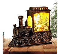 Tren Navideño Iluminado Figura de Tren Pequeño LED con Pilas
