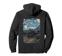 Tren Nocturno Estrellado Van Gogh Trainspotting Sudadera con Capucha