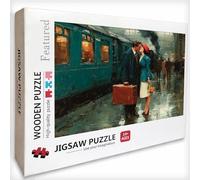 Tren Puzzle 5000 Piezas Adultos, Amar Puzzle Madera con Caja 156x105cm, Rompecabezas Adultos de Alta Dificultad, para Toda La Familia, Pasatiempo Creativo, Juego de Rompecabezas, Regalo, V-8016