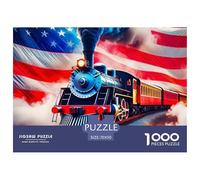 Tren Vapor 1000 Piezas Rompecabezas Familiar Adultos, Niños +14 Años Un Desafiante Tren Juguetes Desafiantes De Decoración 70x50cm/1000pcs