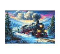 Tren Vapor Puzzle 1000 Piezas Obra De Arte Familiar mágico Rompecabezas 3D para Hombres Y Mujeres Juguete Educativo Desafío Intelectual 1000 PCS