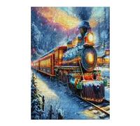 Tren Vapor Puzzle 300 Piezas Aliviar Estrés 3D mágico Rompecabezas Familiar para Hombres Y Mujeres Obra De Arte Decorativo Hogar 300 PCS