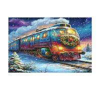 Tren Vapor Puzzles 1000 Piezas Maquetas Educativas 3D mágico Rompecabezas para Familia Construir DIY Aliviar Estrés Decoración Hogar 1000 PCS