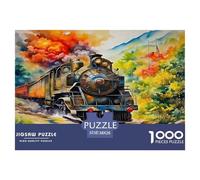 Tren Vapor Rompecabezas 1000 Piezas para Adultos Y Niños Infantil Impossible cochetón 3D Juego Familiar Idea De Regalo para Ella O É 38x26cm/1000pcs