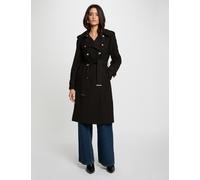 Trench largo con cinturón negro mujer 36
