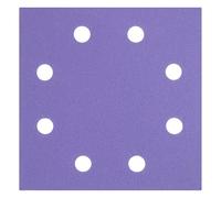 Trend Almohadillas de Lijado, 115 x 115 mm, 1/4 de Hoja, Granos 60/120/240, Pack de 6, Abrasivo Film con Fijación de Velcro para Lijado Limpio, AB/QTR/M6