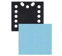 Trend Almohadillas de Lijado Profesional, 115 x 107 mm, 1/4 de Hoja, Granos 80/120/180 + Protector, Pack de 7, Abrasivo Malla para Lijado Eficiente con Extracción de Polvo, AB/QTR/M7/P
