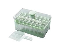 Trend and Novel - Caja de hielo para prensar el hogar, gran capacidad, celosías de hielo, moldes de almacenamiento de hielo con tapa