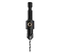 Trend Snappy TCT - Avellanador de 9,5 mm de diámetro y taladro HSS de 2,5 mm para tornillos de calibre No6, punta de carburo de tungsteno, SNAP/CS/6TC