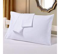 TREND BEDDING MART TBM - Funda de Almohada de Gran tamaño, diseño de Rayas Blancas, tamaño King, Extragrande, se Adapta Incluso a Las Almohadas más esponjosas, Incluyendo la Almohada de panqueques