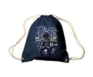 Trend bolsa bolsa de deporte bolsa de deporte mochila con print - fantasma tambor - tb65307 color azul marino