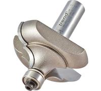 Trend Broca de enrutador de estilo clásico guiado con rodamiento profesional, vástago de 1/2 pulgada, diámetro de corte de 51 mm, longitud de corte de 24 mm, radio de 9,5 mm, 46/290 x 1/2 TC