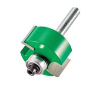 Trend C193X1/4TC Craft Pro 1/4 "Rodamiento de vástago guiado Rebater Router Cutter Bit-C193X1/4TC X Diámetro 38.1mm Longitud de corte 15.9mm