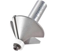 Trend Cortador de chaflán guiado profesional, 45 grados, vástago de 1/2 pulgada, diámetro de corte de 41,3 mm y longitud de corte de 20 mm, punta de carburo de tungsteno, 46/361 x 1/2 TC