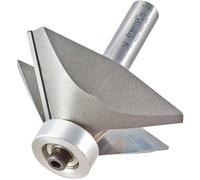 Trend Cortador profesional de chaflán guiado por rodamientos, 45 grados, vástago de 1/2 pulgada, diámetro de corte de 76 mm y longitud de corte de 25,4 mm, punta de carburo de tungsteno, 46/380X1/2TC