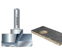 Trend Craft Pro Broca para bisagras de 35mm, vástago de 1/4", metal duro (TCT), perfecta para tableros laminados, T 421/35X1/4TC