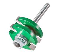 Trend CraftPro C158X1/4TC - Broca de corte de lengüeta y ranura, vástago de 1/4 pulgadas, longitud de corte de 3.2 mm y diámetro de corte de 9.5 mm, punta de carburo de tungsteno, C158X1/4TC