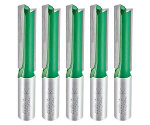 Trend CraftPro Cortador de Encimeras para Instalador de Cocinas, Vástago de 1/2 pulgada, Diámetro de Corte de 12,7mm y Longitud de Corte de 50mm, Paquete de 5, metal duro (TCT), CR/KFP/5