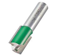 Trend CraftPro Cortador de Fresadora Recto de Doble Filo, Mango de 1/2 Pulgada, Diámetro de Corte de 18mm y Longitud de Corte de 25mm, metal duro (TCT), C028AX1/2TC
