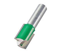 Trend CraftPro - Broca de corte recto de dos flautas, vástago de 1/2 pulgada, diámetro de corte de 20 mm y longitud de corte de 25 mm, punta de carburo de tungsteno, C030CX1/2TC