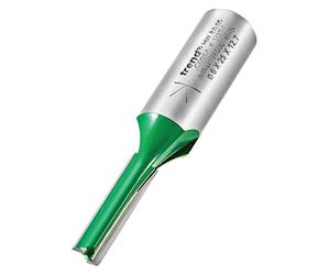Trend CraftPro Cortador de Fresadora Recto de Doble Filo, Mango de 1/2 Pulgada, Diámetro de Corte de 6mm y Longitud de Corte de 25mm, metal duro (TCT), C005AX1/2TC
