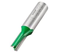 Trend CraftPro Cortador de Fresadora Recto de Doble Filo, Mango de 1/2 Pulgada, Diámetro de Corte de 8mm y Longitud de Corte de 19mm, metal duro (TCT), C012CX1/2TC