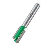 Trend CraftPro - Broca de corte recto de dos flautas, vástago de 1/4 pulgadas, diámetro de corte de 9 mm y longitud de corte de 19 mm, punta de carburo de tungsteno, C012BX1/4TC