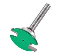 Trend CraftPro Cortador de Ranuras para Sellado de Clima, Vástago de 1/4 de pulgada, Diámetro de Corte de 34mm y Longitud de Corte de 3mm, metal duro (TCT), Guiado por Rodamiento, C213AX1/4TC
