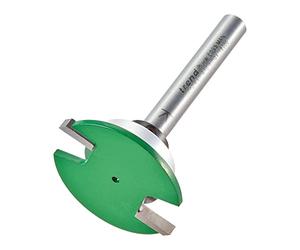 Trend CraftPro Cortador de Ranuras para Sellado de Clima, Vástago de 1/4 de pulgada, Diámetro de Corte de 34mm y Longitud de Corte de 2.8mm, metal duro (TCT), Guiado por Rodamiento, C212AX1/4TC