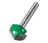 Trend CraftPro Fresa para Router Cavetto, Vástago de 1/4 Pulgada, Radio de 9.5mm y Diámetro de Corte de 19.1mm, metal duro (TCT), C056X1/4TC