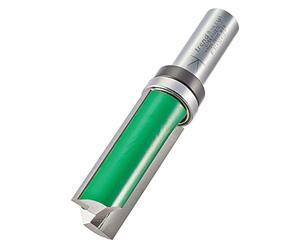 Trend CraftPro Fresa perfiladora plantilla, 19,1 mm y vástago 1/2” | Perfila bordes y enrutado de plantillas con rodamiento, puntas de carburo de tungsteno, 50 mm, C166X1/2TC