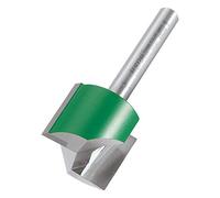 Trend CraftPro Fresa Recta de 2 Flautas 1/4" Vástago 24mm | Cortes rectos limpios en madera: puntas TCT de carburo de tungsteno y longitud de corte 19mm, C032CX1/4TC