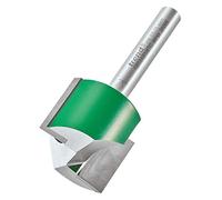 Trend CraftPro Fresa Recta Doble Filo 1/4" 25x19mm TCT | Para cortes rectos limpios en madera blanda, dura y MDF; puntas TCT de carburo de tungsteno para durabilidad, C033AX1/4TC