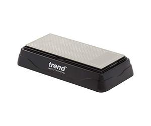 Trend CraftPro Piedra de afilar de banco, piedra de banco de diamante de doble cara, 6 pulgadas x 2 3/8 pulgadas, CR/DWS/B6/FC