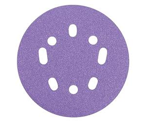 Trend Discos de lija de óxido de aluminio de 125 mm para lijadora órbital aleatoria, grano 120, AB/125/120A/B, paquete de 50