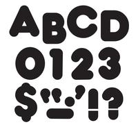 TREND enterprises, Inc. Letras may?sculas informales de 4" en color negro