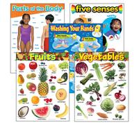 TREND Enterprises Inc. T-38980 Paquete combinado de grficos de aprendizaje sobre vida saludable, juego de 5