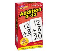 Trend Enterprises: Tarjetas de ejercicios de habilidades matem ticas. Suma del 0 al 12. Tarjetas de autoevaluaci n para practicar y dominar. Idea