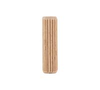 Trend Espigas de Madera 8 x 30 mm, Pack de 50, Haya con Ranuras para Cola a lo Largo, Certificación FSC DWL/8X30/50