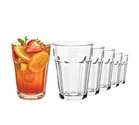TREND FOR HOME 6 Vasos de Cristal Agua 425 ml Copas Gin Tonic Vaso Smoothie Vasos Grandes Cocktail Vasos Mojito Copas Cocktail Vidrio Transparente, Alva